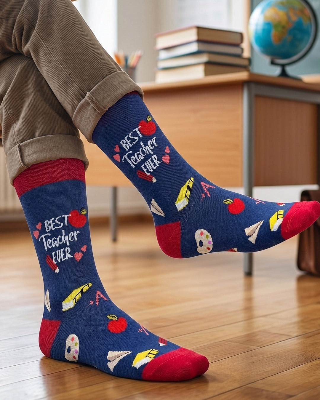 Best Teacher Ever Socks Education Gift Line